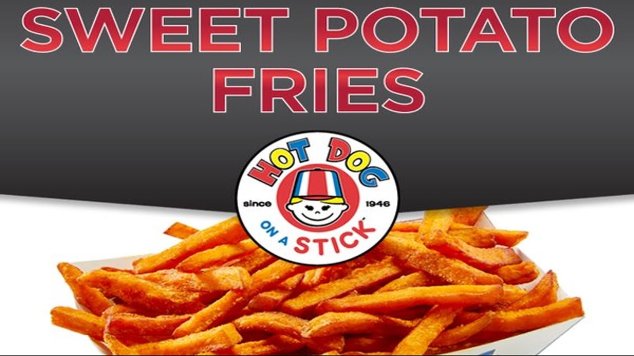 CarBS Hot Dog On A Stick Sweet Potato Fries With Sriracha Seasoning