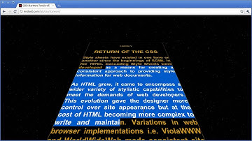Star Wars Text Scroll vs CSS 3D Transforms (Safari 5+, Chromium 9+)
