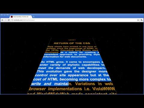 Star Wars Text Scroll vs CSS 3D Transforms (Safari 5+, Chromium 9+)