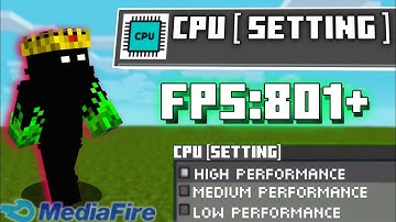 CPU [Setting+] resource pack for MCPE 1.21+ | Optimizing CPU