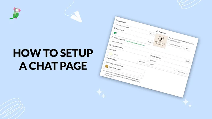 How to setup a tawk.to chat page