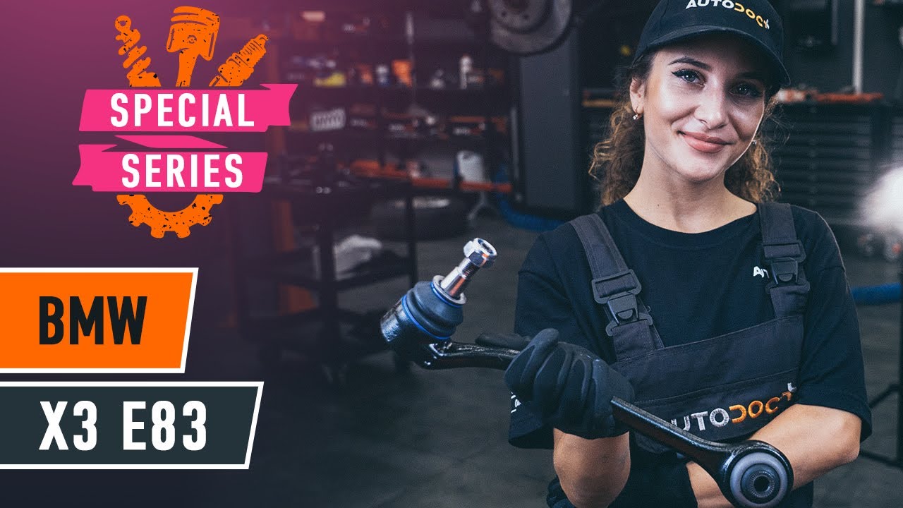 How to change front suspension arm on BMW X3 E83 [TUTORIAL AUTODOC