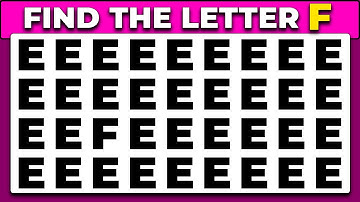 How Good are Your Eyes |Find the ODD One Out Numbers and Letters Edition| Odd One Out Challenge 12