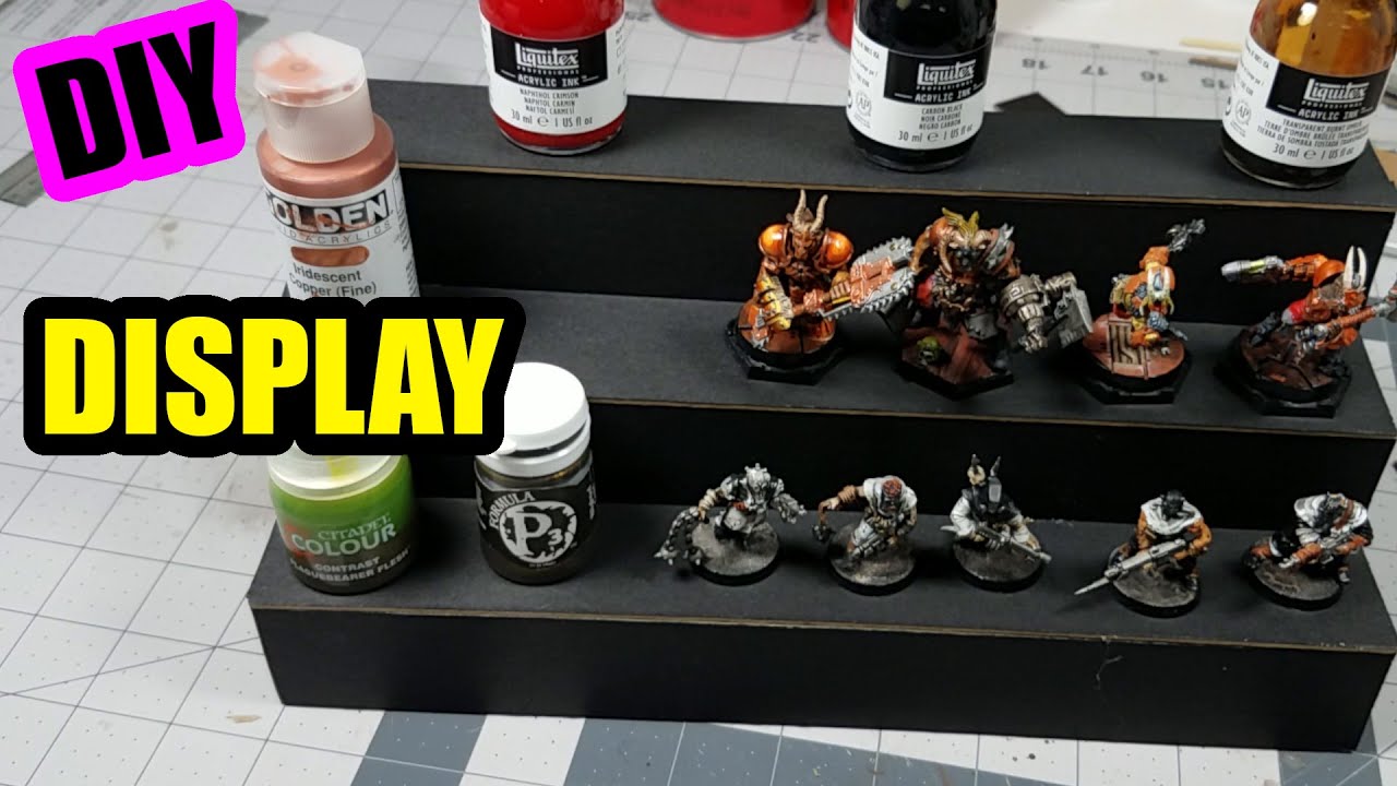 How to Make a Super Simple DIY Paint Rack and Miniature Display Stand