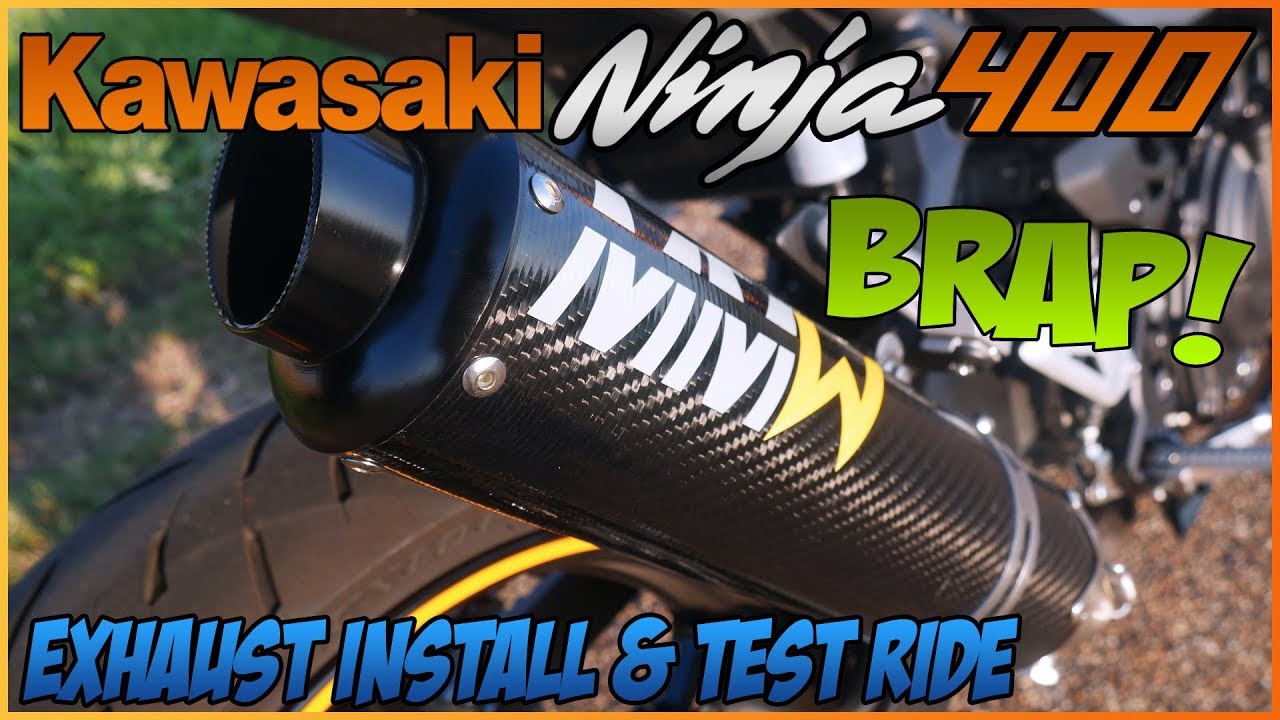 Kawasaki Ninja 400 MMW BRAP! Exhaust Install & Review