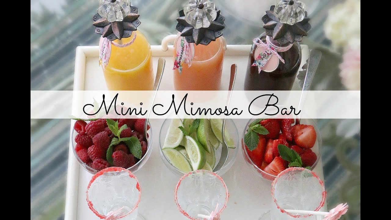 Mini Mimosa Bar: Mother's Day Brunch. The Glamorous Housewife Entertains -  YouTube