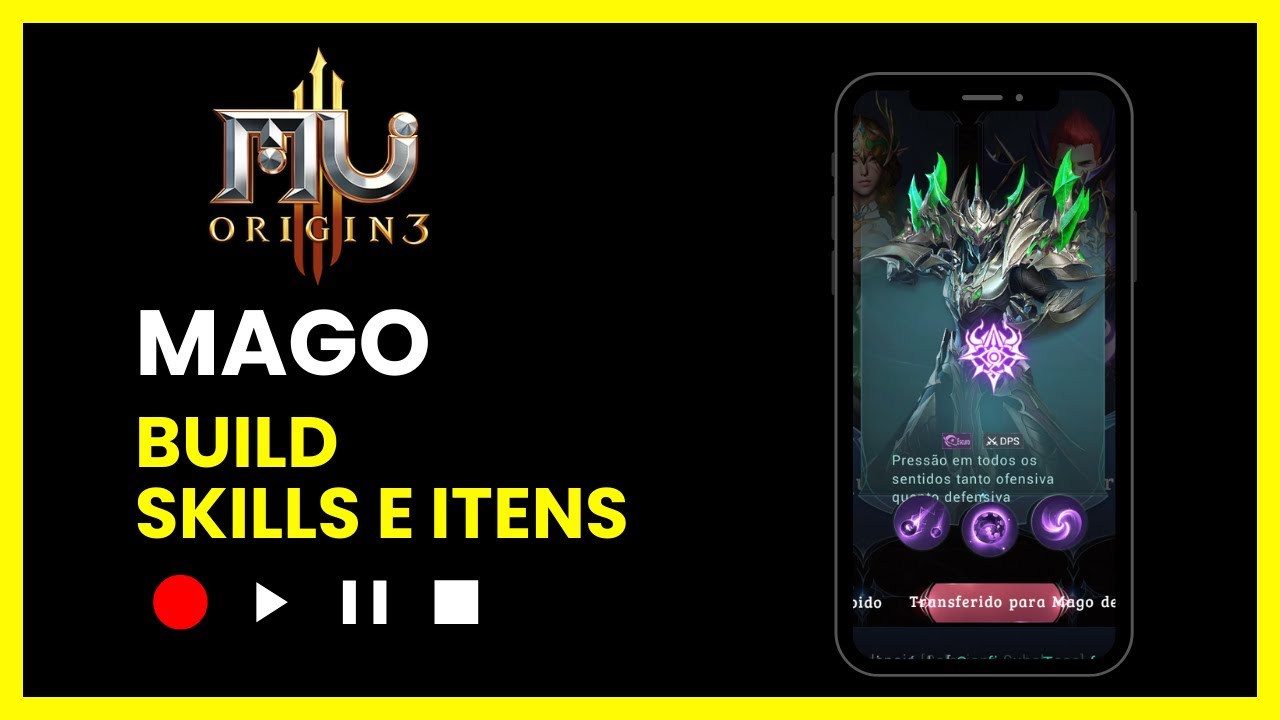 Mago de Runas Build Completa – Skills, Atributos, Itens e Dicas! | MU Origin 3