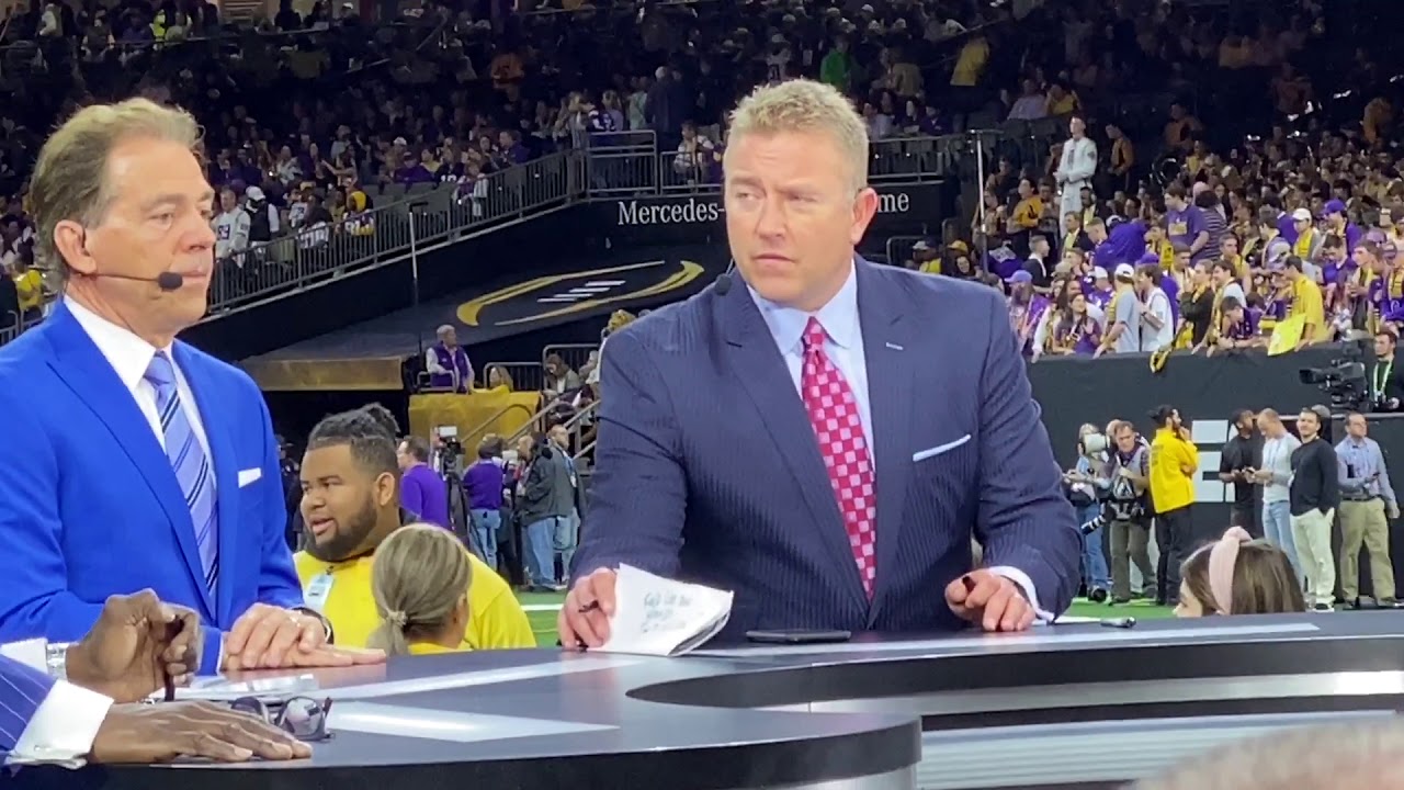 Behind The Scenes Nick Saban On Espn Before Cfp National Championship Youtube