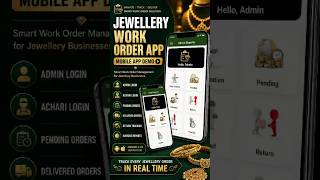 Jewellery Work Order App Demo | Track Every Jewellery Order in Real Time 💎#dikshitech