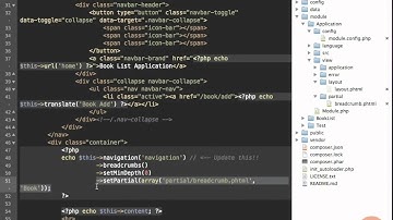 Zend Framework 2 -- 05 07 Demo Adding Breadcrumb Navigation