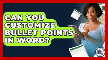 Can You Customize Bullet Points In Word? - Docs and Sheets Pro