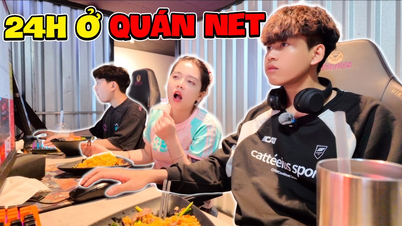 LMC Thử Thách 24H ở Quán Net !!!