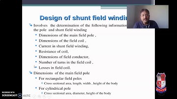 GTU_BE_Electrical_2160912_Design of Shunt field winding Module 2