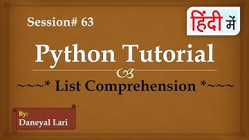 List Comprehension in Python |  Python Tutorial in Hindi | #63