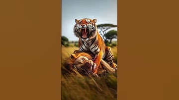 Lion vs Tiger. Who wins? 🦁🐯