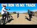 Surron vs full sized motocross track