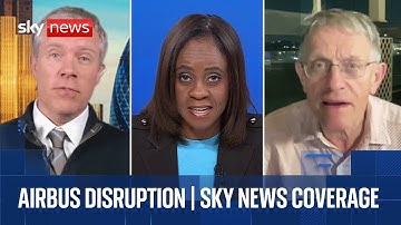 Thousands of planes hit by software issue - as passengers warned of disruption | Sky News coverage