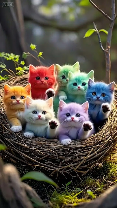 litter of healing kittens HealingScenery CuteCat #Cute Cat #Cute Kitten#new #shorts