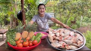 Yummy red tail fish cooking | 2 recipes of river fishes cooking | Cooking with Sreypov