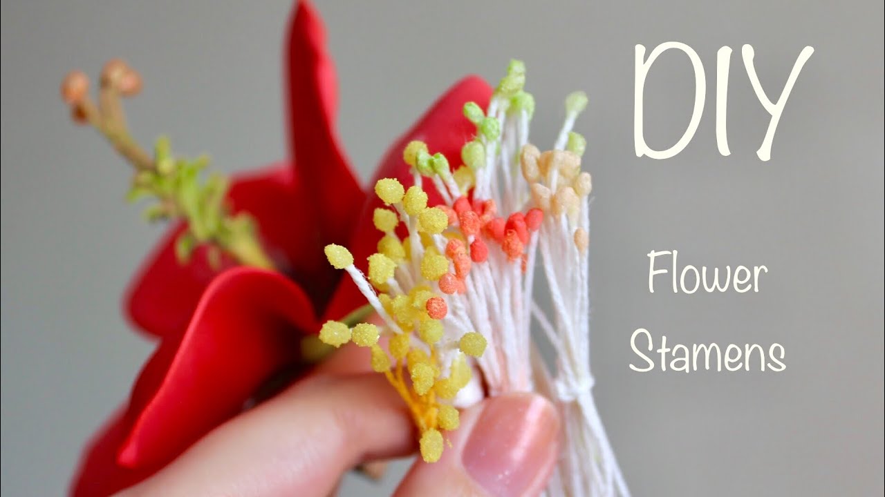 Тычинки с пыльцой своими руками / DIY Flower Stamens YouTube