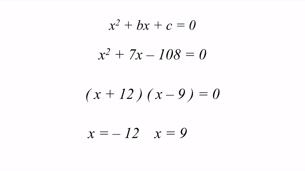 Factorización de trinomios sencillos
