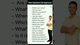 Short Question For Beginners #learnenglish #english #englishgrammar