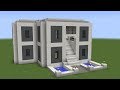 Minecraft - How to build a modern mansion 2