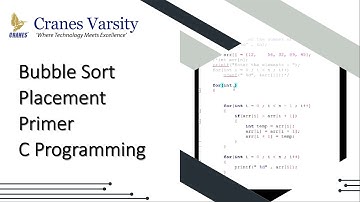 Bubble Sort | Placement Primer | C Programming