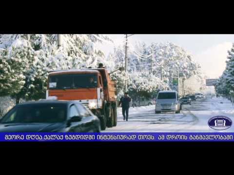 დიდთოვლობა ქალაქ ზუგდიდში 2017