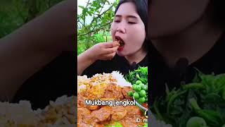 Download Lagu mukbang jengkol and spicy chicken #sorts #mukbang #funny MP3