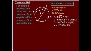 Finding the Measure of an Inscribed Angle