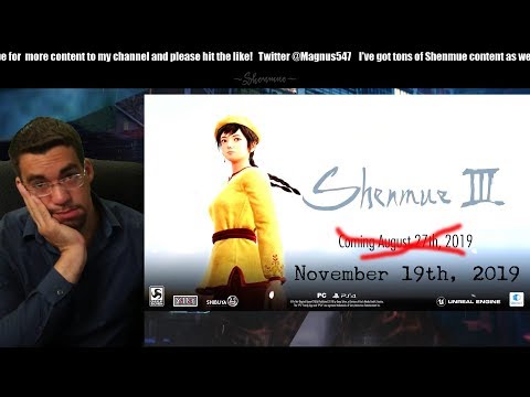 Video: Shenmue 3 Försenades Till November