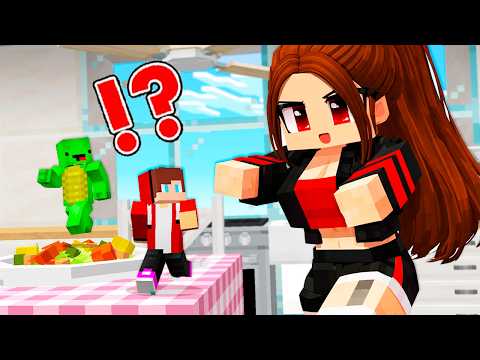 WHY Did JJ and MIKEY Hide IN SISTER GIANT HOUSE!? Can it be a TRAP? - Maizen Minecraft JJ & Mikey