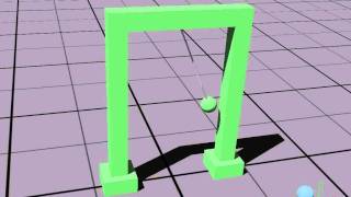Swinging mass simulation in Webots