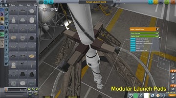 KSP Modular Launch Pads Adjustable Arm Demo