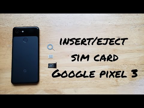How to insert/eject SIM card Google Pixel 3