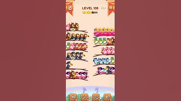 BIRD SORT 2 COLOR PUZZLE GAME🐦      LEVEL 136