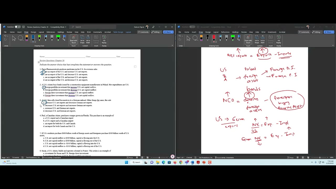 Chapter 18 Practice Questions - YouTube