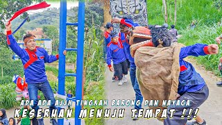 KESERUAN MENUJU TEMPAT!!! BARONG DAN NAYAGA BIKIN HEBOH - Seni Benjang PBK Live Cipulus