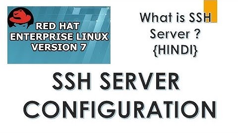 What is SSH secure shell linux tutorials in hindi