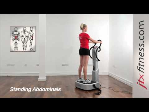 Vibration Plate Exercises – How To Do A Standing Abdominal Workout On A Vibration Plate