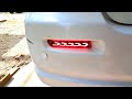 Swift dzire rear bumpers reflectors LED lights #@#@$#@