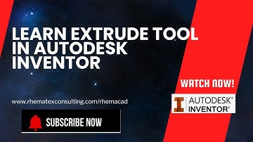 Part 2- Learn Extrude tool in Autodesk Inventor