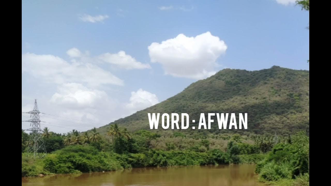Arabic word AFWAN and the meaning YouTube