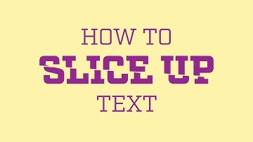 How To Slice Text In Adobe Illustrator