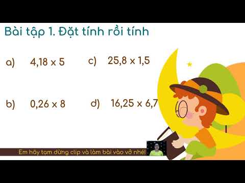 Nhân một số thập phân (Tiết 55, 58)
