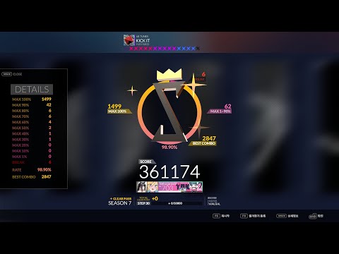 [DJMAX RESPECT V] HAYAKO - KICK IT 6B SC 98.90%