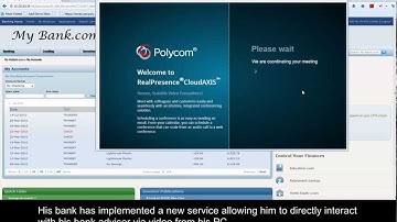 Video Online Banking with Polycom RealPresence CloudAXIS