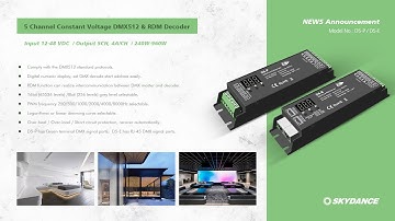 Mutiple Zones RGBW LED Wall Panel Controller for DMX decoder -SKYDANCE