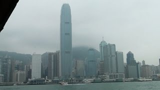 Hong Kong Skyline-Star Ferry Ride to Kowloon (With Narration/Music)